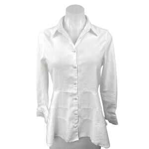 Tuckernuck White Ashlen Button Down Blouse